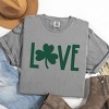 Simply Sage Market Love Clover Puff  Garment Dyed Tee - 3 of 4
