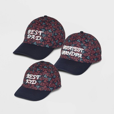 Men's Poly Blend Printed Baseball Hat - Goodfellow & Co™ Navy