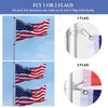 Yescom 25' Telescopic Aluminum Flag Pole Kit Tire Mount Stand 3'x5' Flag Ball Pole Top - 4 of 4