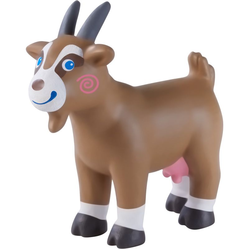 HABA Little Friends Goat - Chunky Plastic Farm Animal Toy Figure (3" Tall), 2 of 3