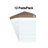 Staples Notepads 5" x 8" Narrow White 50 Sheets/Pad 12 Pads/PK (18592STP) TR58181/18592 - 2 of 4