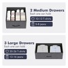 5 Drawer Dresser for Bedroom, Storage Dresser Organizer with Fabric Bins, Easy Pull Handle, Chest of Drawers for Closet, Hallway, Gray - 4 of 4