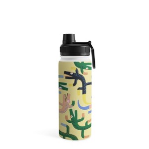 MSRYSTUDIO Crocodile Geometry Water Bottle - Society6 - 1 of 4