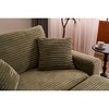 Single Corduroy Sleeper Chair with Removable Ottoman and Lounge Sofa Bed for Living Room - 4 of 4