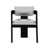 Meridian Furniture,Sacha Linen Textured Fabric Dining Chair, Set of 2 - 3 of 4