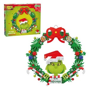 Brickcraft The Grinch Wreath 523-Piece Brickcraft Building Set - 1 of 4