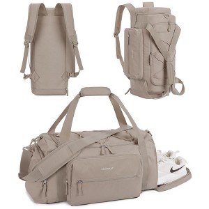 Generic 4-IN-1 Gym Bag for Women, TSA Lightweight Duffle Bag for Travel with Shoe Compartment - 1 of 4