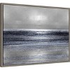 Amanti Art Silver Seascape III by Michelle Matthews Framed Canvas Wall Art - 3 of 4