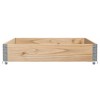 vidaXL Garden Planter 39.4"x39.4" Solid Pine Wood - 4 of 4