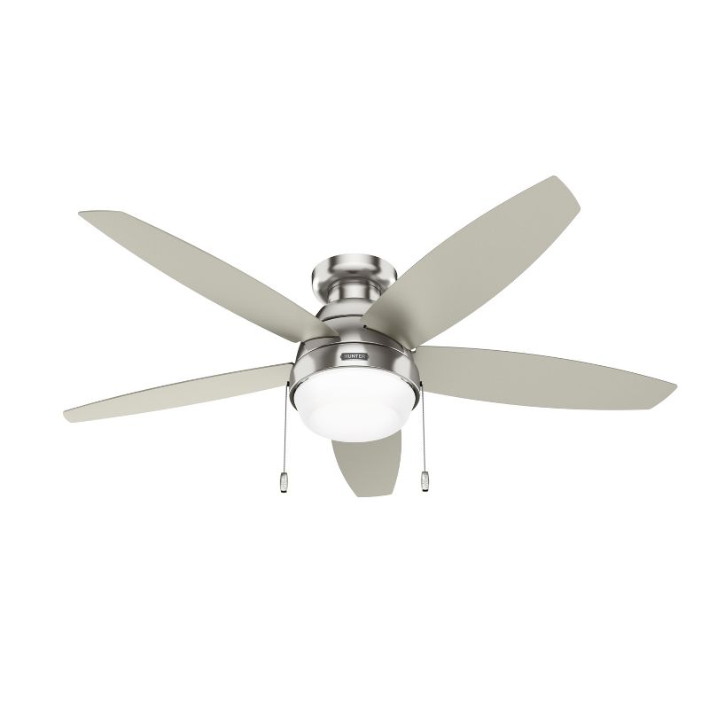 52" Lilliana Low Profile Ceiling Fan with Light Kit and Pull Chain (Includes LED Light Bulb) - Hunter Fan, 1 of 12