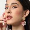 SOHI Women's Block Drop Earrings - 3 of 3
