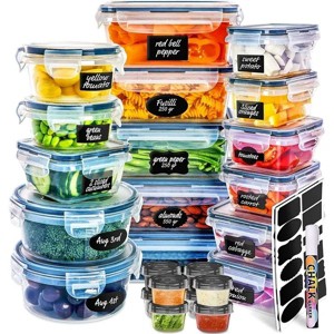 Racxily 50 pcs Meal Prep Container with Lids Set, Leakproof, BPA-Free, Food Storage Containers, Reusable Lunch Storage Set for Kitchen Organization - 1 of 3
