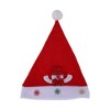 Unique Bargains Christmas Hat Polyester Non-Woven Fabric Red 11.81"x15.35" 1 Pc - 4 of 4
