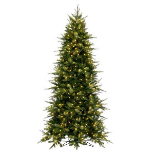 Vickerman 7.5' x 51" Berkley Mixed Pine Artificial Christmas Tree with DuraLit Warm White LED Lights - 1 of 4