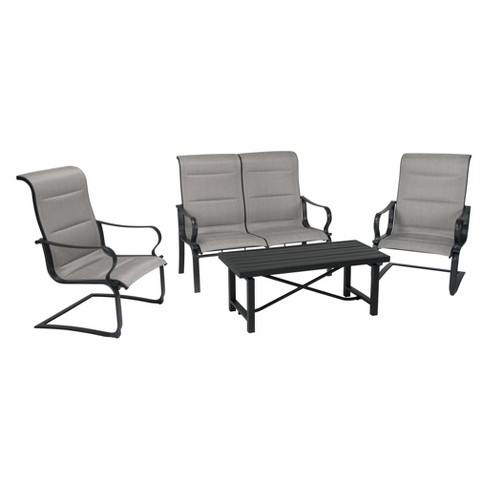 Cosco It S A Snap 4pc Patio Conversation Set With Rocking Chairs