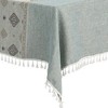 Unique Bargains Rustic Cotton Linen Waterproof Dinner Party Christmas Table Cover 2 Packs - 4 of 4