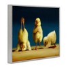 Stupell Industries Yoga Chicks Funny Stretching Poses Farm Animal Painting Black Framed Giclee Art - 3 of 4