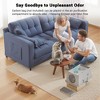 Large Stainless Steel Enclosed Cat Litter Box with Lid, Metal Kitty Litter Box with Flip Cover, Removable Top and Litter Scooper, 17.32'' - 2 of 4