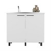 LunaLulinlk Utility Sink Cabinet, Kitchen, White - 4 of 4