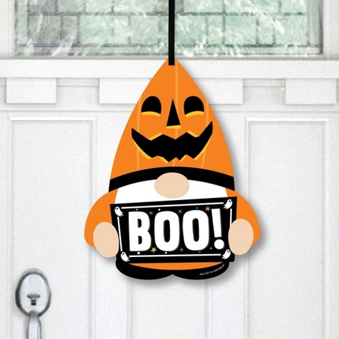 Big Dot of Happiness Jack-O'-Lantern Halloween - Hanging Porch Kids  Halloween Party Outdoor Decorations - Front Door Decor - 1 Piece Sign