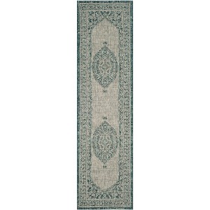 Courtyard CY8751 UV & Stain Resistant Non-Shedding Power Loomed Indoor/Outdoor Rugs - Safavieh - 1 of 4