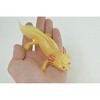 Axolotl, Gold Morph Color, Albino, Rubber Salamander, Museum Quality, Hand Painted, Realistic Amphibian, Toy, 7 Inches Long. CH1022 BB217 - 3 of 4