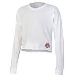 NCAA Ohio State Buckeyes Women's White Long Sleeve T-Shirt
