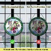 AUFURI 6 in. Hummingbird Stained Glass Suncatcher with hook, Indoor Window Hanging Hummingbird Gifts - 3 of 4