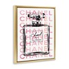 Stupell Industries Glam Perfume Bottle Brand Text Floating Frame Canvas Art, Gold, 17" x 21" - 2 of 4