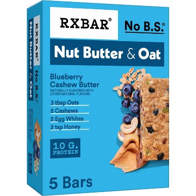 RXBAR Nut Butter & Oat Blueberry Cashew Butter Protein Bars - 9.7oz/5ct