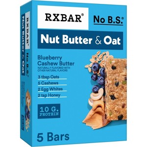 RXBAR Nut Butter & Oat Blueberry Cashew Butter Protein Bars - 9.7oz/5ct - 1 of 4
