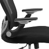 Emma and Oliver Mid-Back Black Mesh Swivel Ergonomic Office Chair - Height Adjustable Flip-Up Arms - 4 of 4