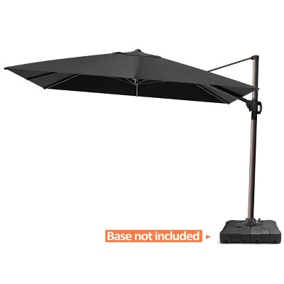 Pellebant 12 x 9 ft Outdoor Shade Parasol Patio Offset Cantilever Umbrella