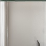 white+ 2-door 3-shelf++empered glass