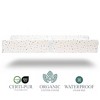 Modera Organic Cotton Contoured Baby Changing Pad w/ Waterproof Foam Mattress, Includes Soft Removable & Washable Cover, Safety Strap, Non-Slip Bottom - 2 of 4