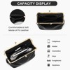 Women's Kiss Lock Crossbody Bag PU Medium Handbags Kiss Clasp Crossbody Shoulder Bags - 3 of 4