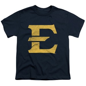 East Tennessee State University Distressed Primary Kids T-Shirt For Youth Navy - 1 of 4