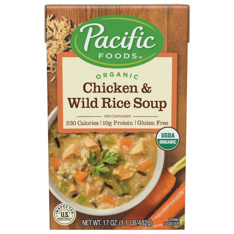Pacific Foods Organic Gluten Free Chicken &#38; Wild Rice Soup - 17oz, 6 of 13