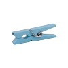 JAM Paper Wood Clip Clothespins Medium 1 1/8 Inch Blue Clothes Pins 230726776A - 4 of 4