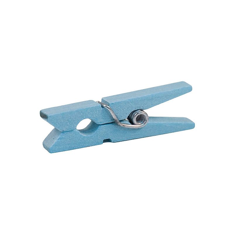 JAM Paper Wood Clip Clothespins Medium 1 1/8 Inch Blue Clothes Pins 230726776A, 4 of 5