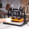 VEVOR Leather Cutting Machine, 10.2 x 5.9 in Embossing Plate Manual Die Cutter, 0.47 in Pressure Stroke Dual Guide Shafts Die Cut Machine, Black - 2 of 4