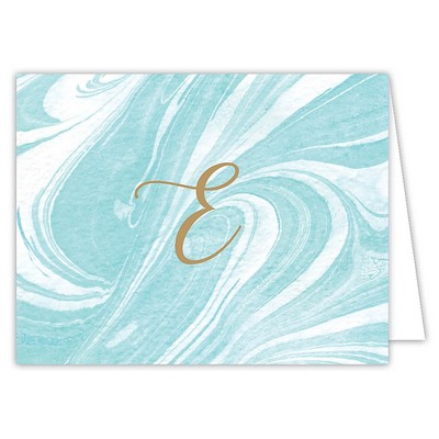 10ct Marble Folded Notes Monogram E