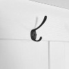 NicBex Hall Tree with Bench and Multiple Storage Compartments of Different Sizes Coat rack with 4 Hooks and Pegboard for Foyer, Living Room - 4 of 4