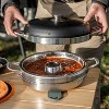 Petromax Camping Oven, Outdoor Baking over Fire Stovetop or Hotplate, Portable for Campsite and Backyard, Stainless Steel, 2.1 Qt - 4 of 4