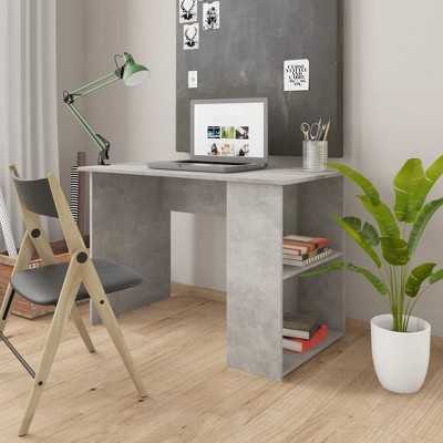 vidaXL Desk White 43.3"x23.6"x28.7" Engineered Wood