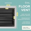 Home Intuition Contemporary Floor Vent Cover 4X10 Inch Floor Register with Mesh Cover Trap Heat and Air Walkable Metal Floor Vent for HVAC Duct, White - 2 of 4