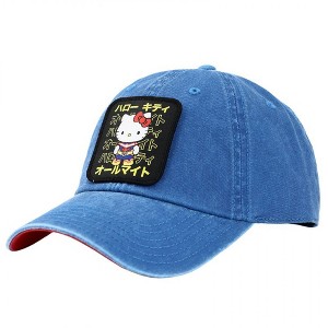 Adult Hello Kitty Sanrio X My Hero Academia Embroidered Patch Strapback Hat - 1 of 4