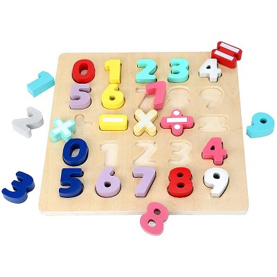 Leo & Friends Wooden Chunky Number Math Puzzle