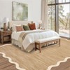 Washable Rug Modern Scalloped Rug Non Slip, Neutral Indoor Carpet - 4 of 4