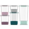 Ello 10pc Plastic Food Storage Container Set With Skid Free Soft Base :  Target